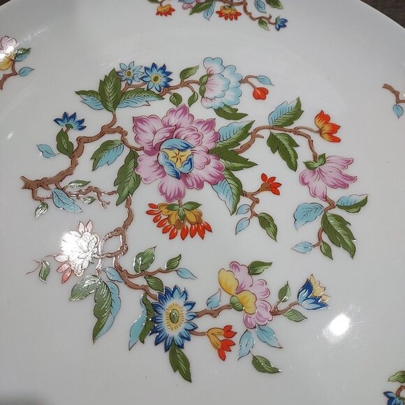 Dolphin Fine China Le Jardin The Garden Cake Stand Plate The Garden Box Floral - Picture 7 of 10